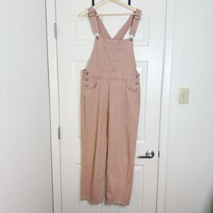 Cropped Pink Overalls